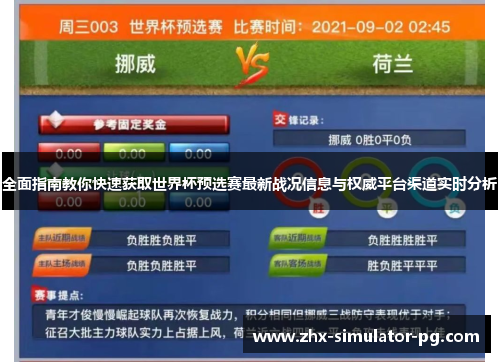 全面指南教你快速获取世界杯预选赛最新战况信息与权威平台渠道实时分析